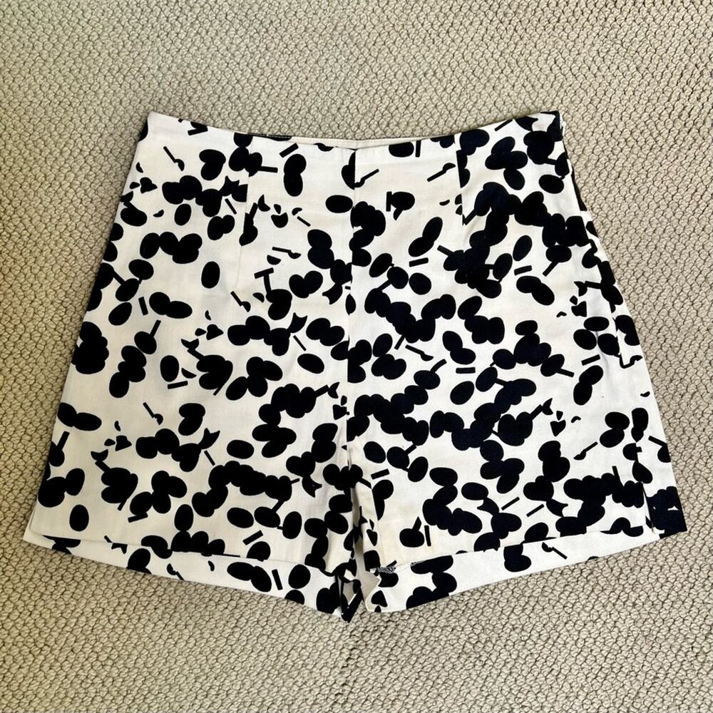 Zara Mini All Over Print Tailored Shorts